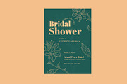 Bridal Shower Invitation Floral Line, a Flyer Template by Neermana (Thumbnail 3 of 4)