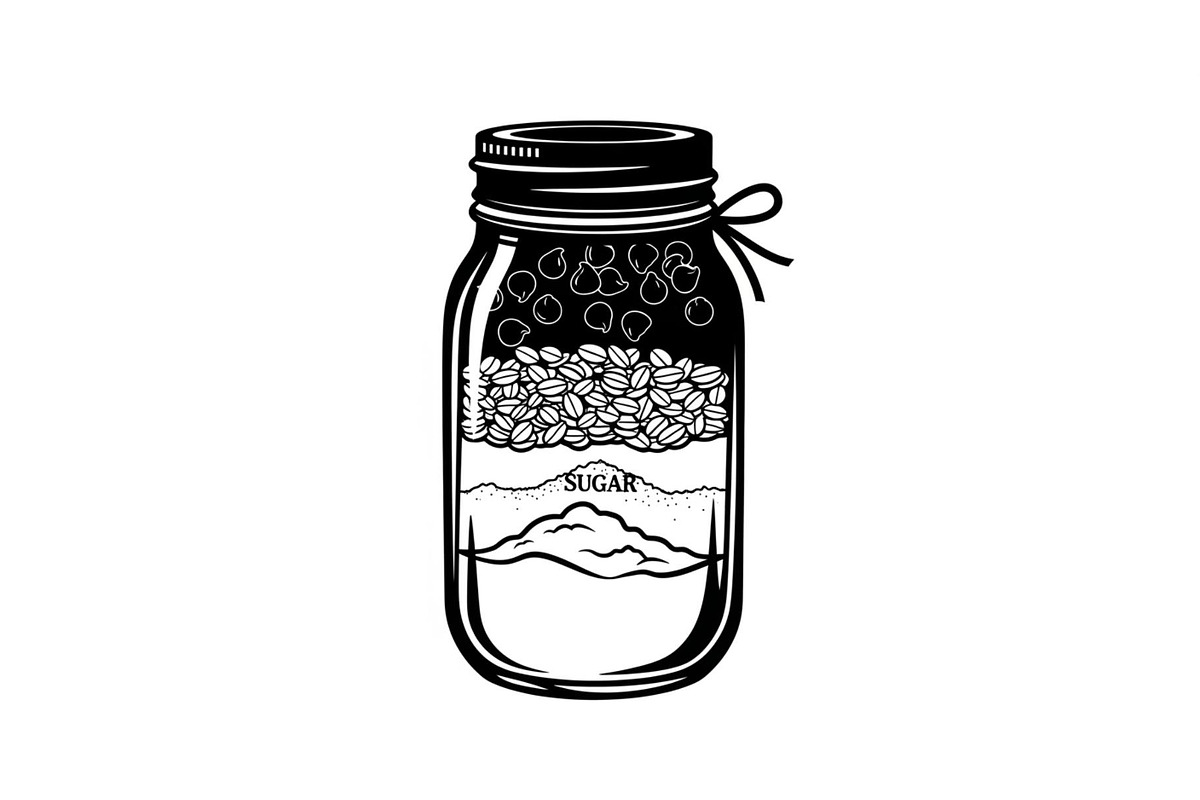 Layered Mason Jar Ingredients Bundle, an Illustration by yasushie (Photo 20 of 31)