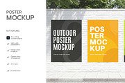 Outdoor Poster Wall Mockup, an Advertising Mockup by graphypix (Thumbnail 2 of 4)