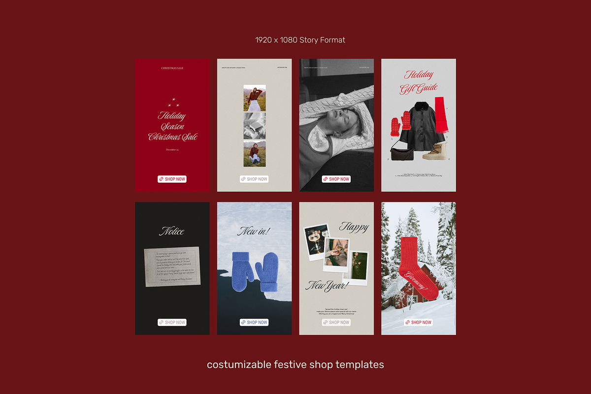 Canva Festive Christmas IG Template, a Social Media Template by ONYU Studio (Photo 5 of 5)