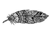 Ornamental Feather SVG Bundle, an Illustration by yasushie (Thumbnail 24 of 31)