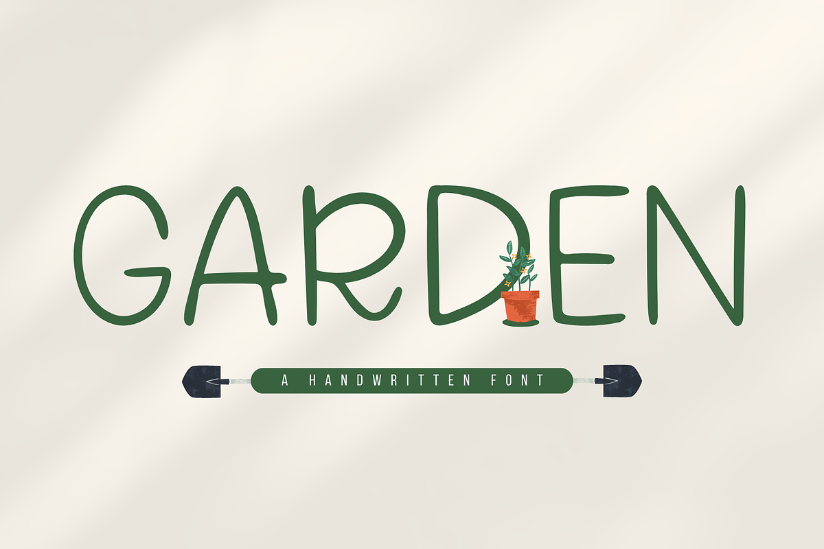 Garden A Handwriting Font, a Handwritten Font by Kanink Studio (Photo 1 of 8)