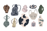 Modern pottery, ceramic vases set, a Decorative Illustration by Good Studio (Thumbnail 3 of 20)