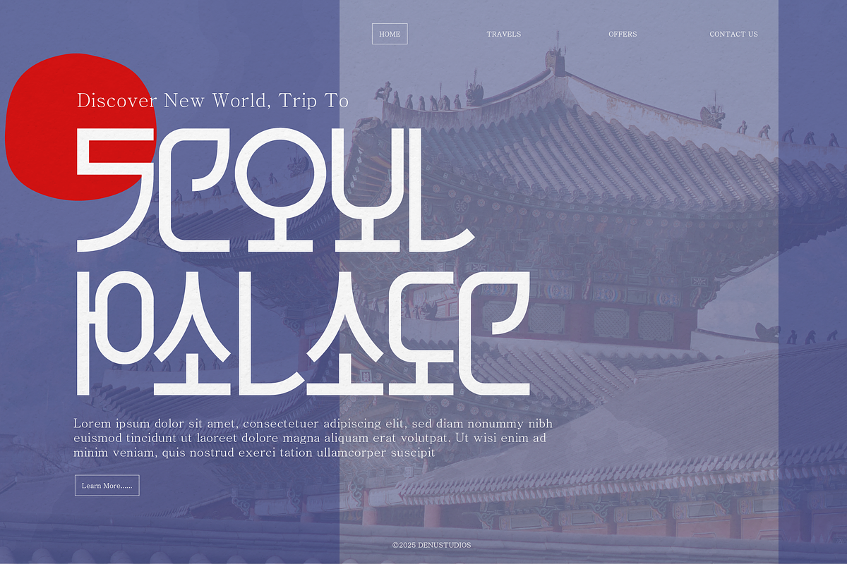 Haoraun | Korean Typeface, a Sans Serif Font by Denustudios (Photo 7 of 12)