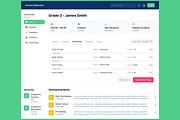 School & Education Dashboard Web app, an UI Kit Template by nagaredesignstudio (Thumbnail 2 of 5)
