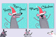 Rats - cute set, an Animal Illustration by Baksiabat (Thumbnail 6 of 7)
