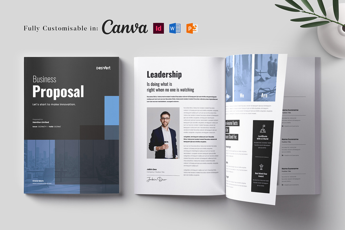 Business Proposal Template, Canva