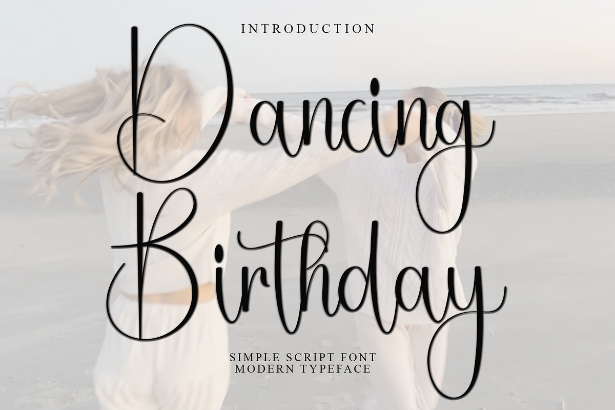 Dancing Birthday, a Handwritten Font by InermediaSTUDIO (Photo 1 of 8)