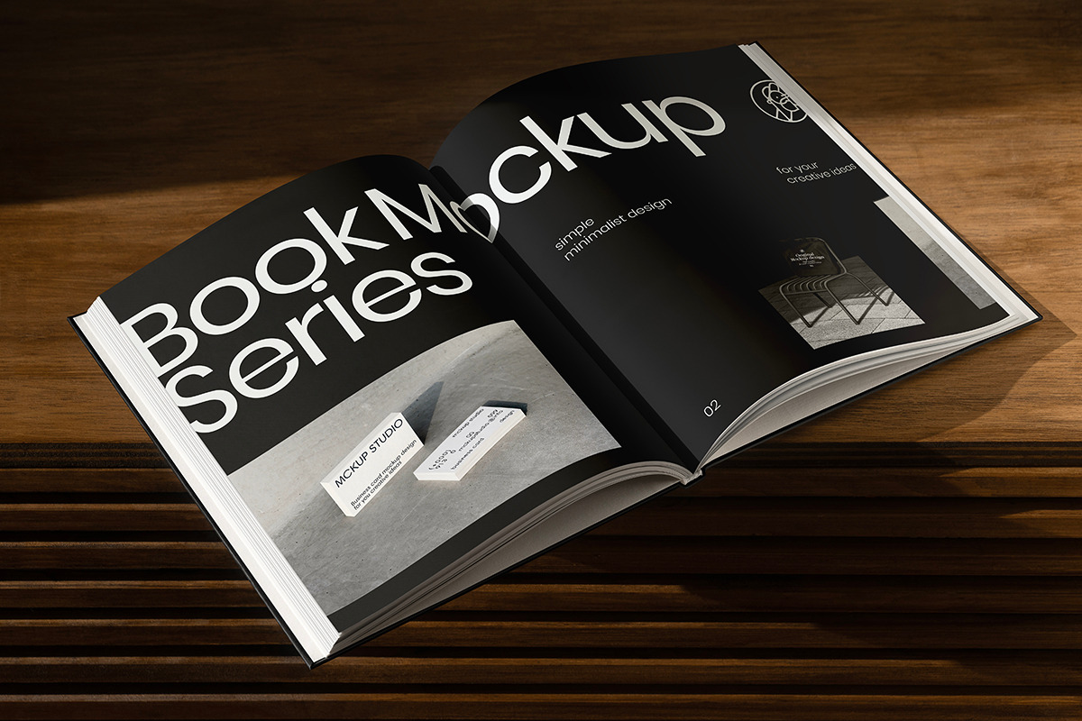 Open Book Mockup, a Books & Magazine Mockup by eezo (Photo 2 of 4)