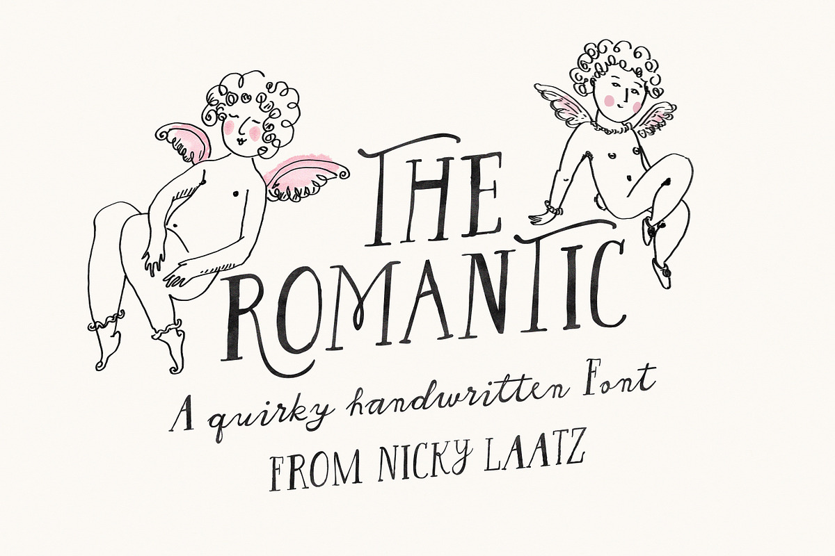 The Romantic Font, a Handwritten Font by Nicky Laatz (Photo 1 of 20)