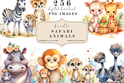 Safari Animals Watercolor Clipart, an Animal Photo by Redwood Digital Art (Thumbnail 3 of 4)