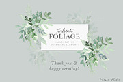 DELICATE FOLIAGE leaves greenery, an Illustration by Momo Studio (Thumbnail 15 of 15)