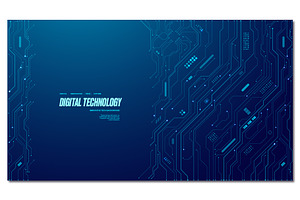 Technology circuit board background., a Technology Illustration by ANTON KHRUPIN ART