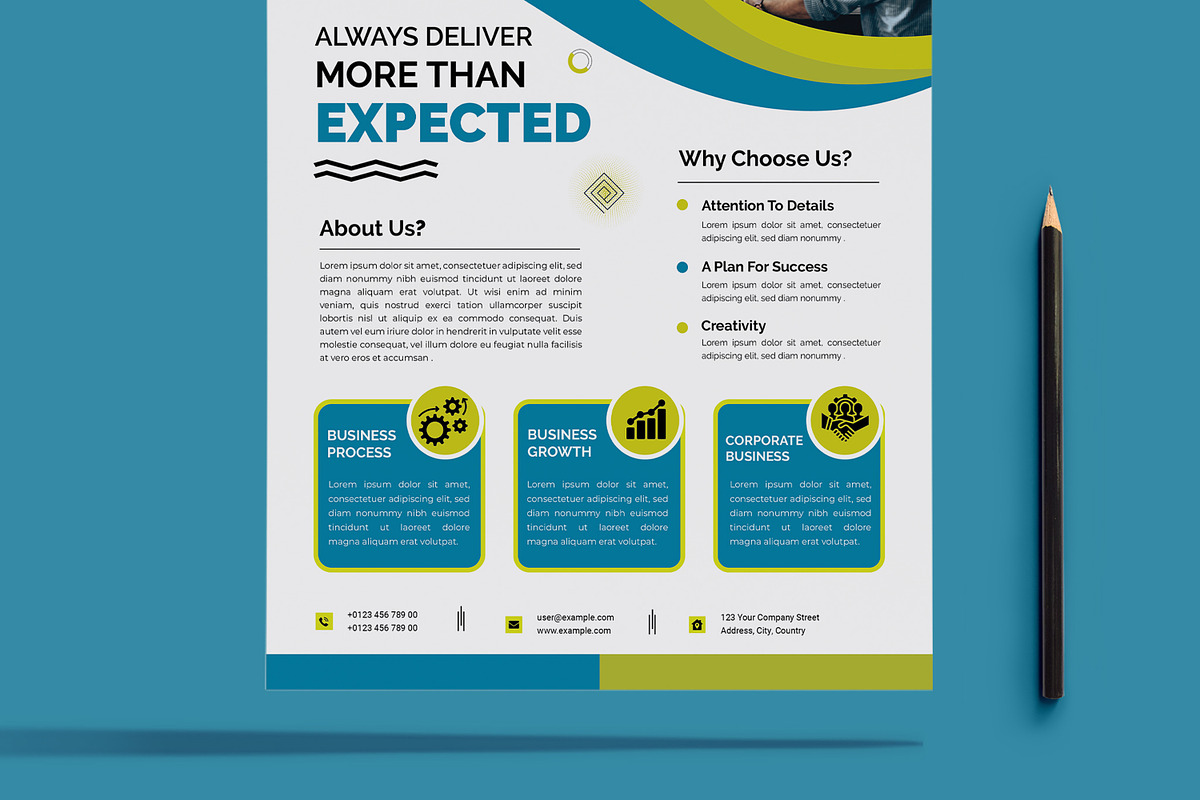 Agency Flyer Design Template, a Flyer Template by MightyDesign (Photo 5 of 8)