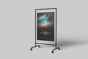 Poster Stand Mockup, a Mockup by DxSLEX (Thumbnail 4 of 5)