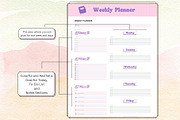 Aeshetic Notion Planner Template, a Templates & Theme by DaisyStudio (Thumbnail 6 of 9)