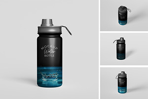 WATER BOTTLE MOCKUP, a Packaging Mockup by kebunmockup