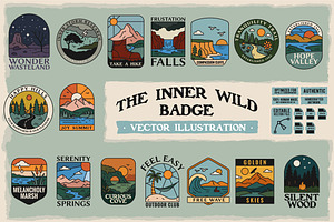 The Inner Wild Badge Illustration, an Illustration by The BolzStudio