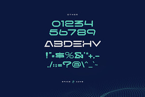 Space Gome - Futuristic Display Font