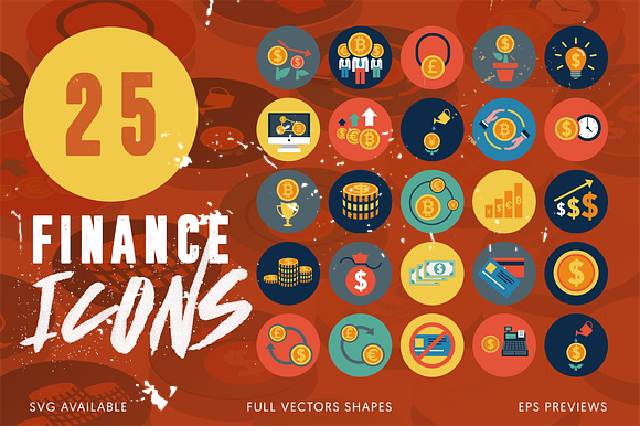 25 Financial Icons Pack