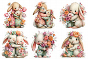 Whimsical Mother's Day Bunny Clipart, an Illustration by Daily.Designs (Thumbnail 7 of 7)