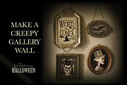 Victorian Goth Halloween, a Seasonal Illustration by WhiteRiverStudio (Thumbnail 4 of 8)