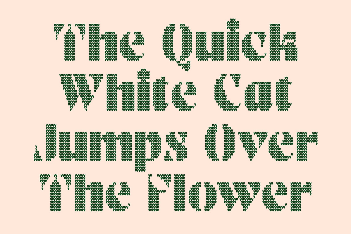 CS Aslan Knitted, a Sans Serif Font by Craft Supply Co. (Photo 2 of 8)
