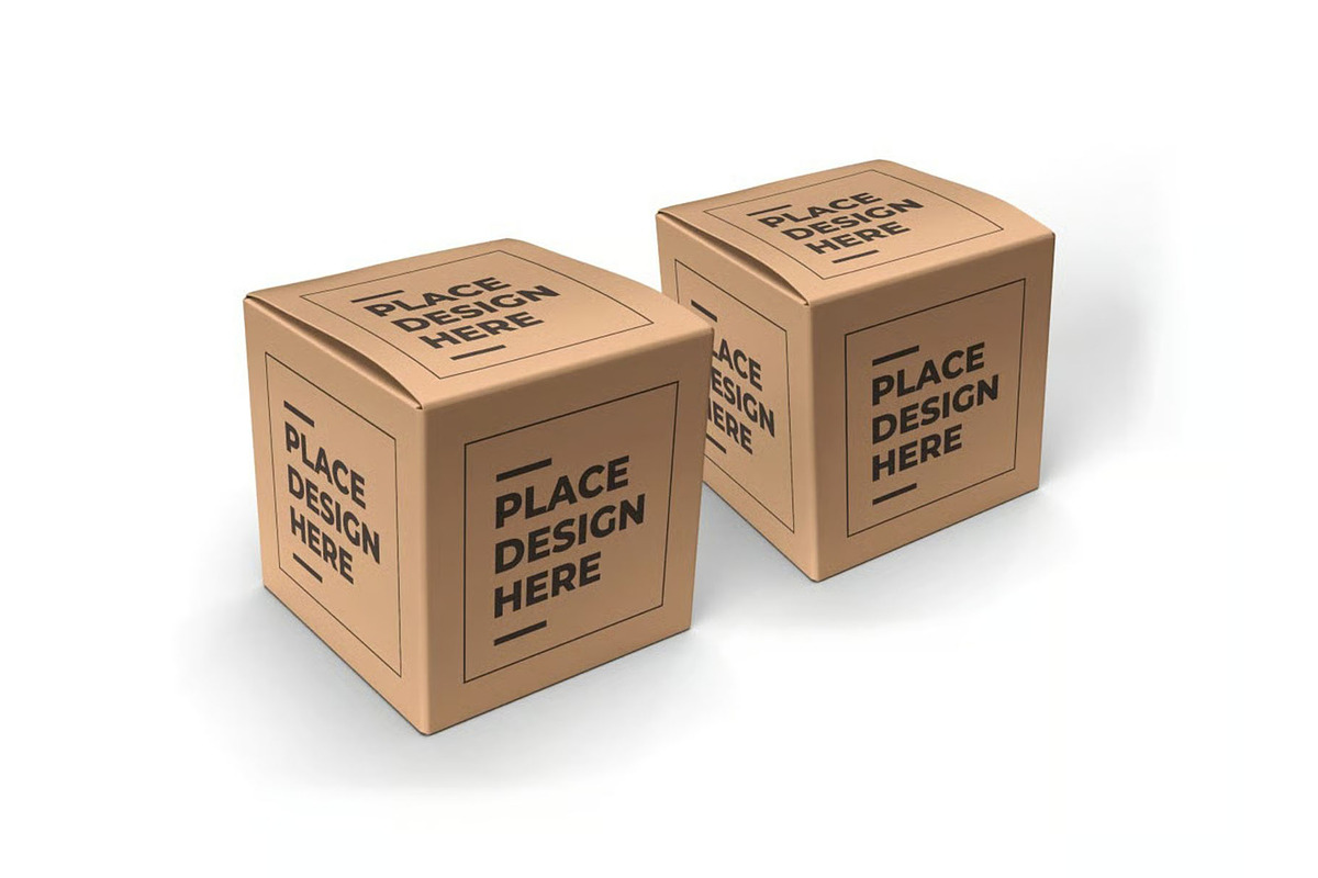 Square Box Packaging Mockup Template, a Packaging Mockup by DesignRushMarket (Photo 9 of 11)