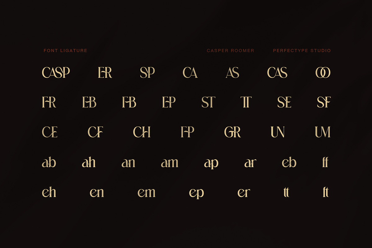 Casper Roomer Elegant Serif Font, a Serif Font by Perfectype (Photo 8 of 8)