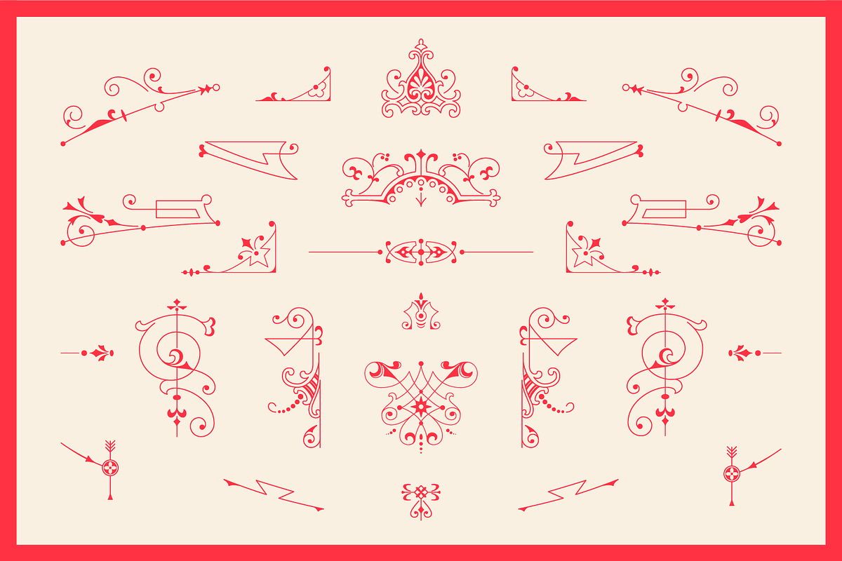 Decorative Vector Ornaments Bundle, a Decorative Illustration by digiful (Photo 6 of 9)