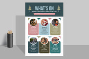 Christmas Whats on Gig List Flyer, a Flyer Template by ContestDesign (Thumbnail 1 of 2)