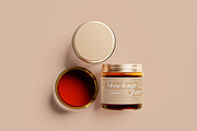 Metallic Cap Transparent Jar Mockups, a Cups & Container Mockup by Pikachudesign (Thumbnail 4 of 5)