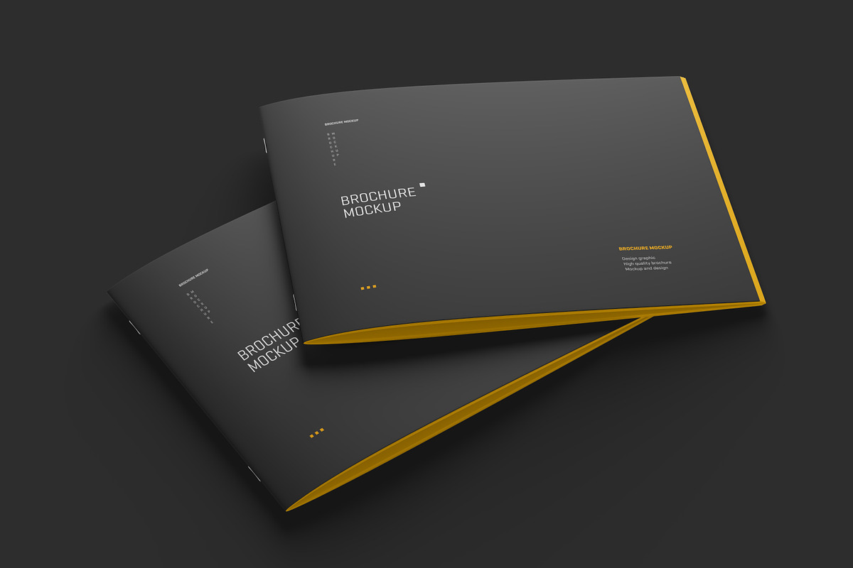A4 Landscape Brochure Mockup Set, a Books & Magazine Mockup by Toasin ...