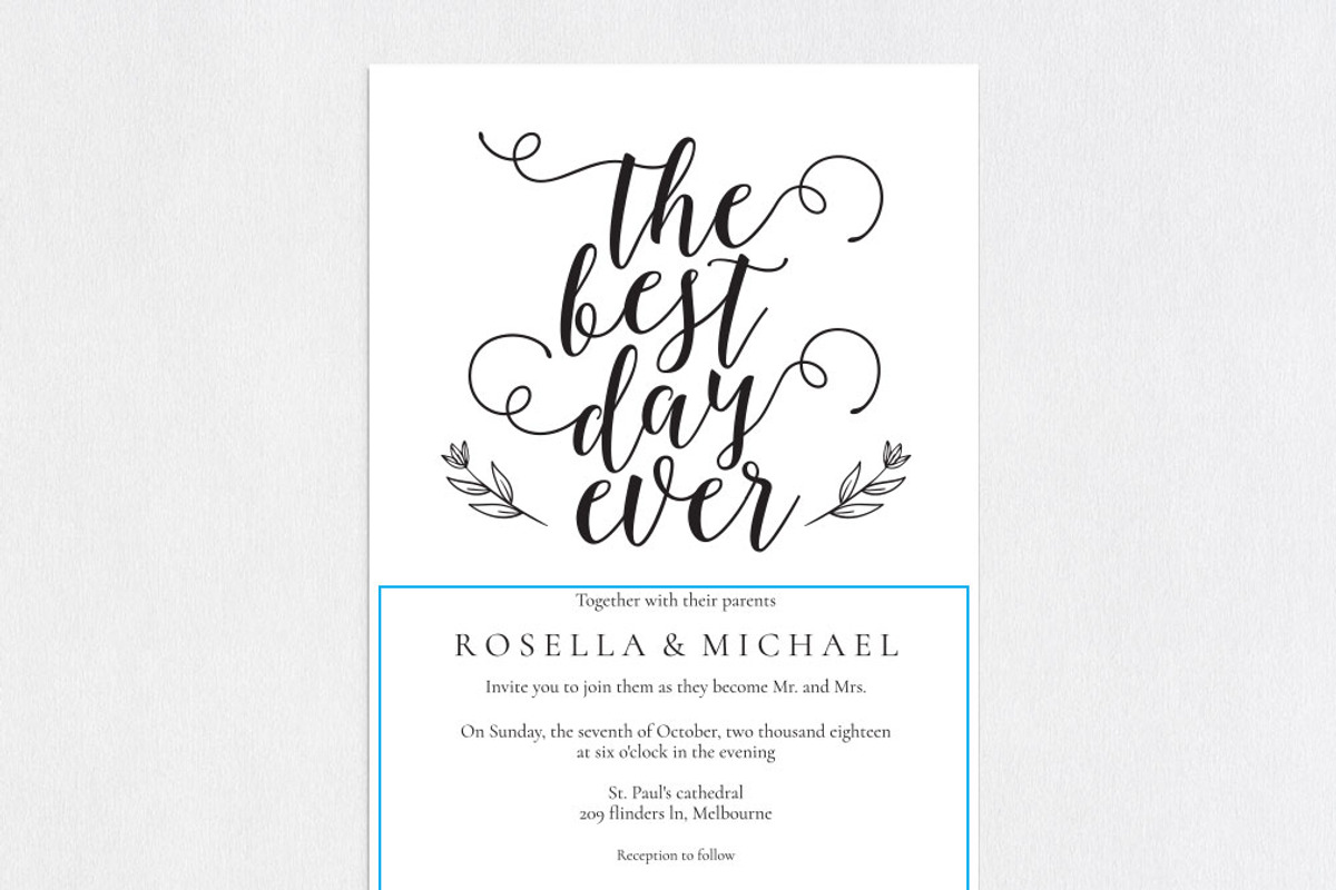 Wedding Invitation Template WPC441, an Invitation Template by Shafura_Wedding (Photo 4 of 5)