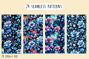 Dark and Bright Floral Patterns, a Pattern Graphic by Art Sproot (Thumbnail 6 of 12)