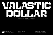 Vallastic Dollar - Display Font