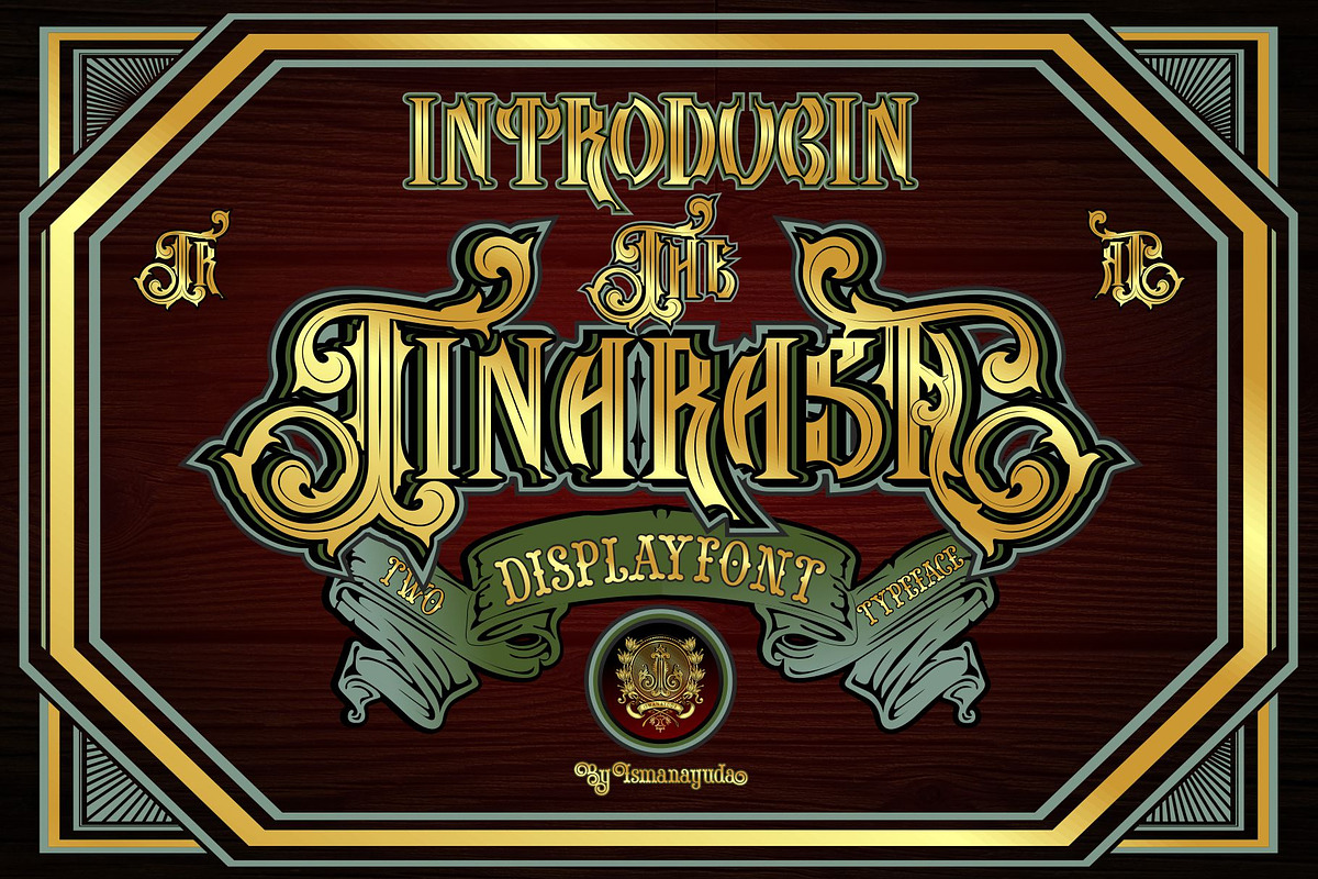 BUNDLE FONT FRAME ORNAMEN, a Blackletter Font by ismanayuda (Photo 12 of 21)