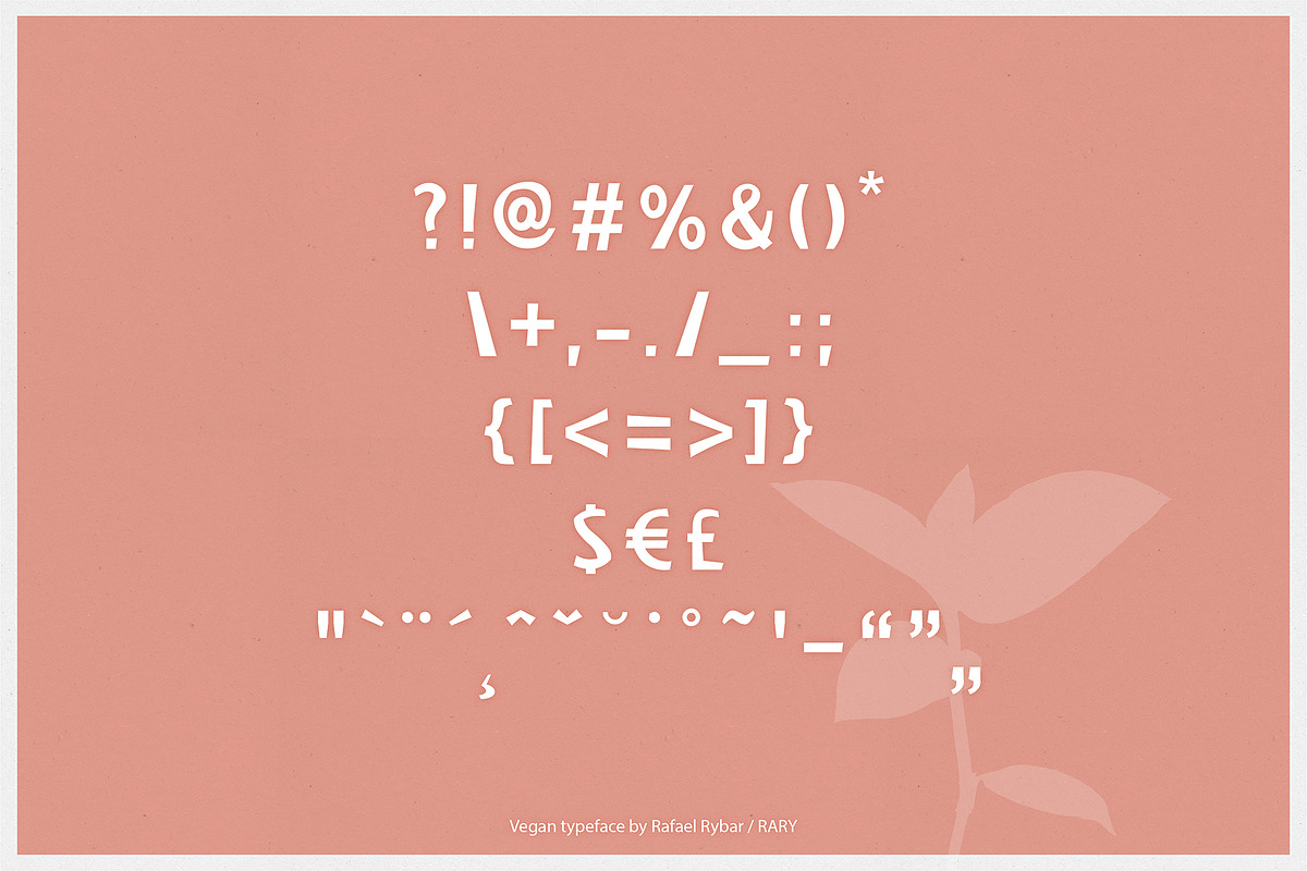 Vegan | sans serif display font preview 3