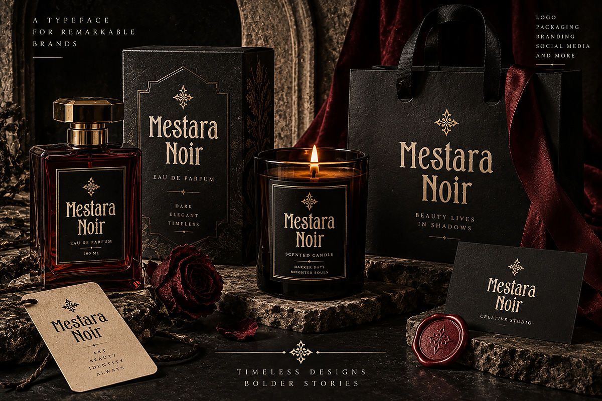 Mestara Noir, a Serif Font by Wow Magic (Photo 4 of 4)
