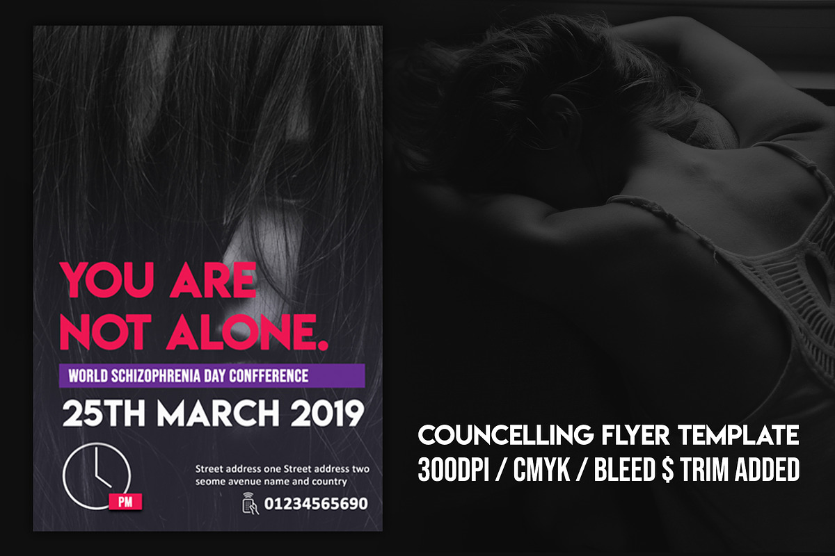 Counselling Flyer Template, a Flyer Template by anchor_point_heshan