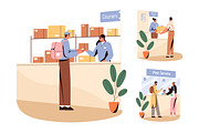 People in post office set, a Work Illustration by Good Studio (Thumbnail 1 of 4)