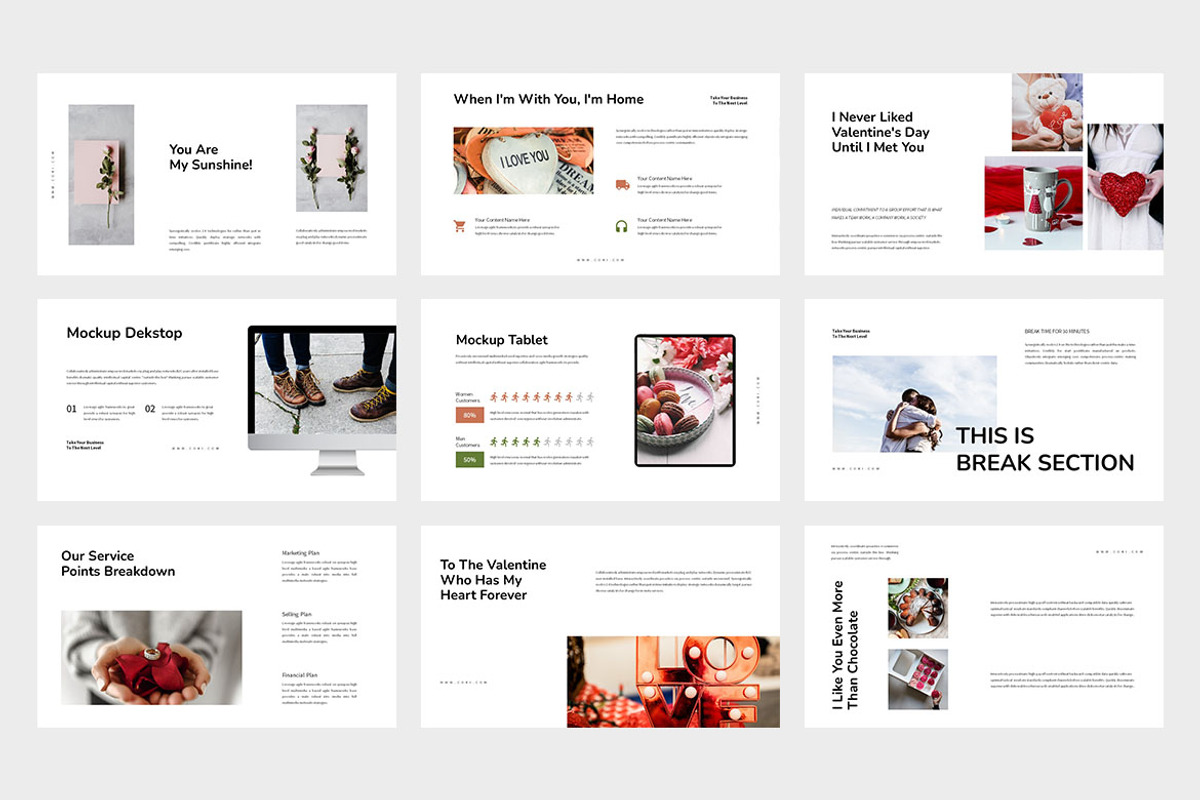 Coki : Valentine Google Slides, a Presentation Template by Punkl Camp (Photo 3 of 9)
