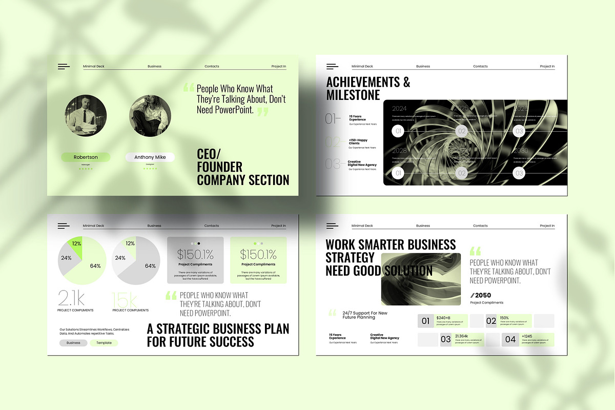 Minimal Business plan Presentation, a Presentation Template by Slide-Agency (Photo 8 of 9)