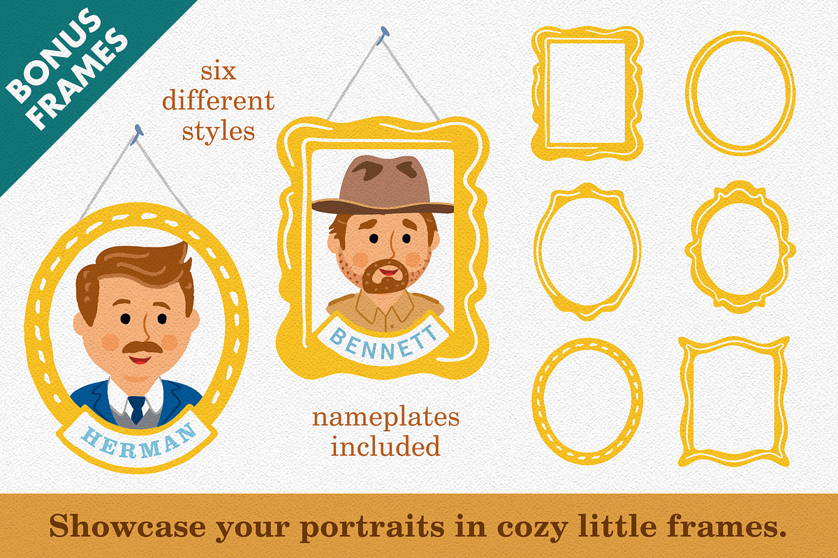 Mid-Century Personal Portrait Maker, a Person Illustration by Scott Hodges (Photo 6 of 6)