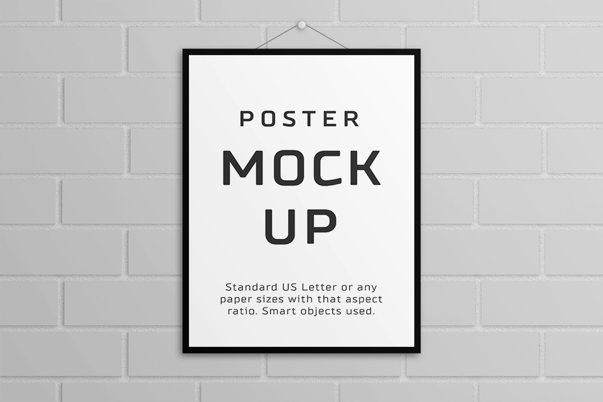 Poster Mock Up – US Letter, a Print Template by Petr Stránský (Photo 7 of 8)