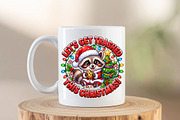 Funny Raccoon Christmas PNG Clipart, an Object Graphic by Zahyl Studio (Thumbnail 6 of 7)
