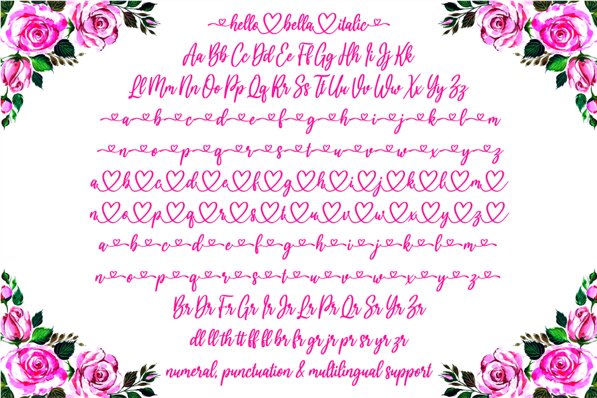 hello bella, a Script Font by N (Photo 9 of 12)
