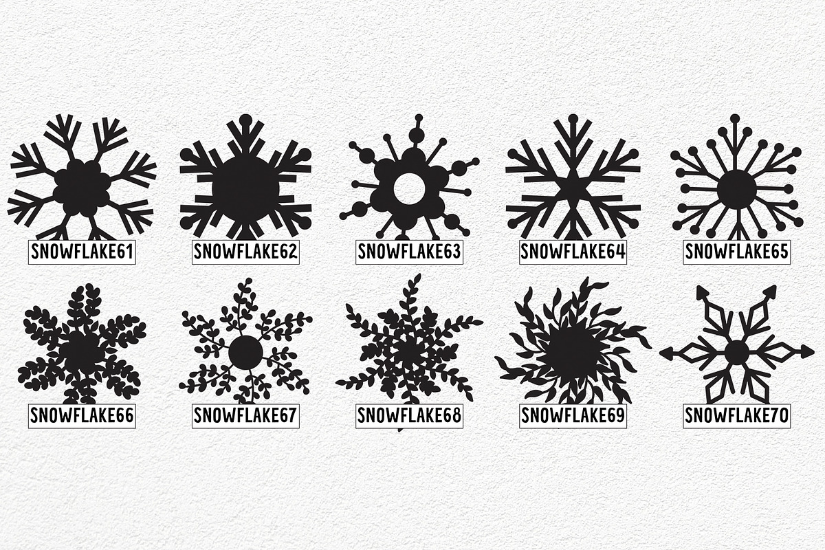 Snowflake SVG Bundle | Snowflake DXF, an Illustration by illuztrate