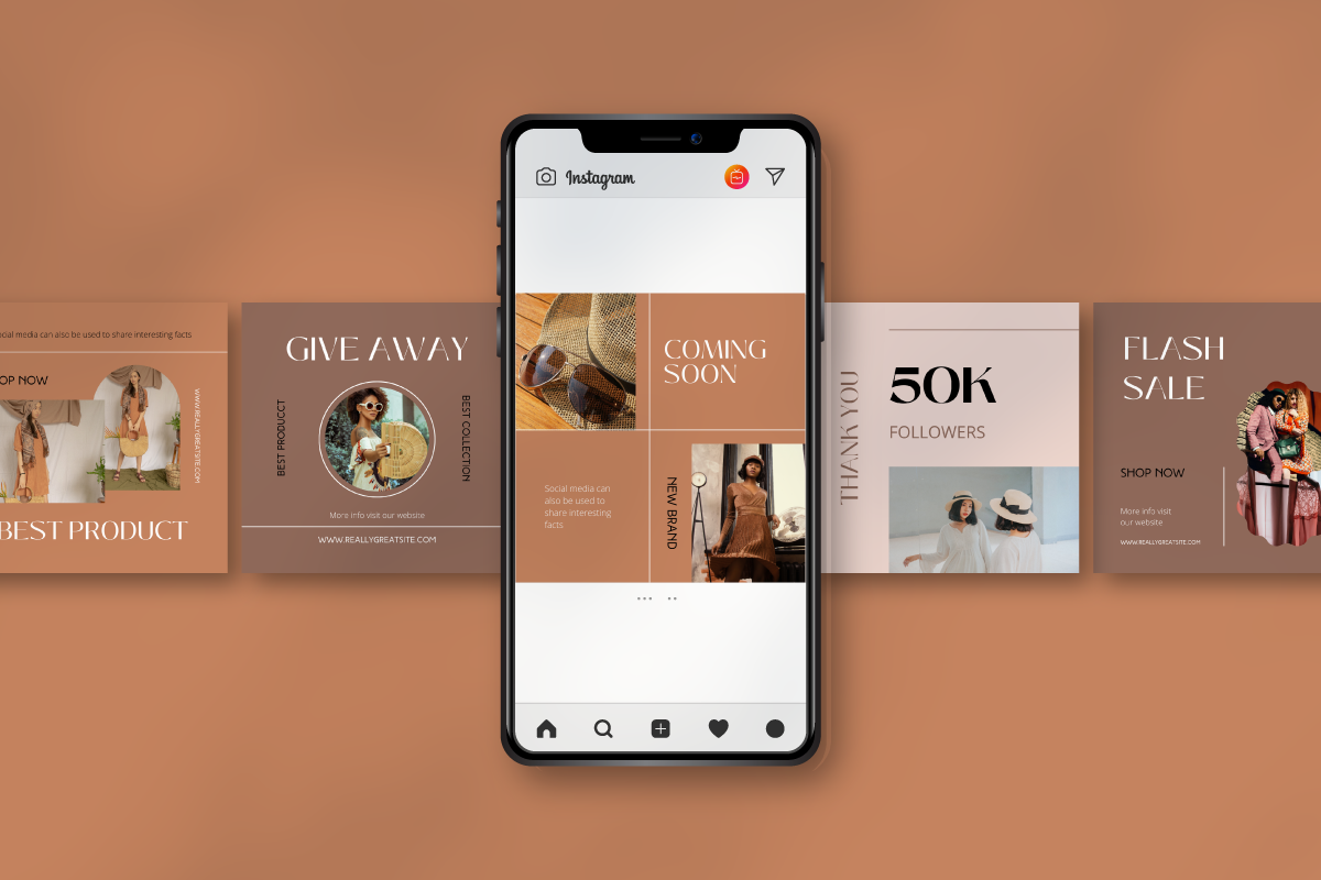Casy Fashion - Canva Instagram, a Social Media Template by Inkofert (Photo 2 of 11)