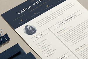 Minimal Resume Template Carla